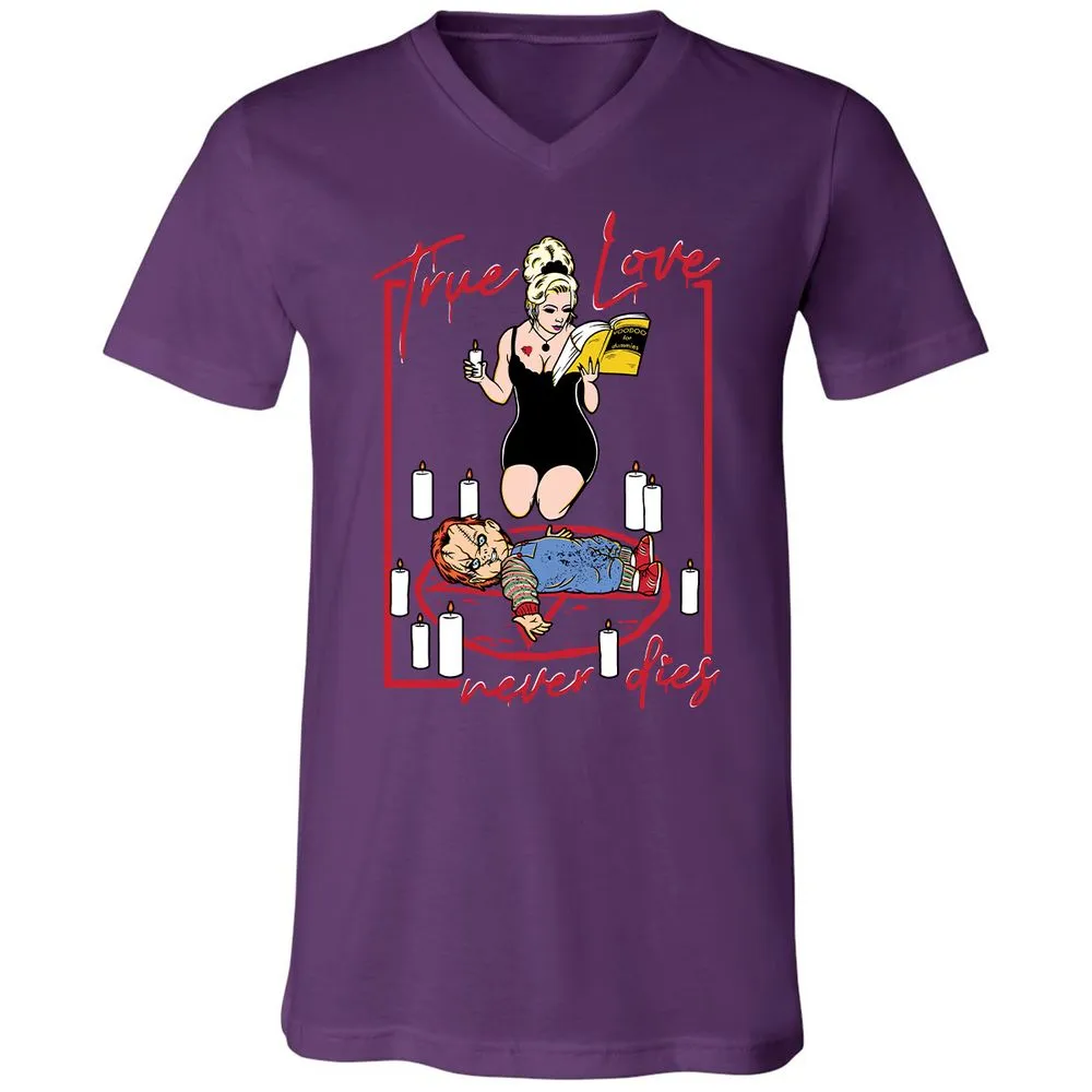 Unisex V-Neck T-Shirt - 2KHUJW56 - Team Purple - 9