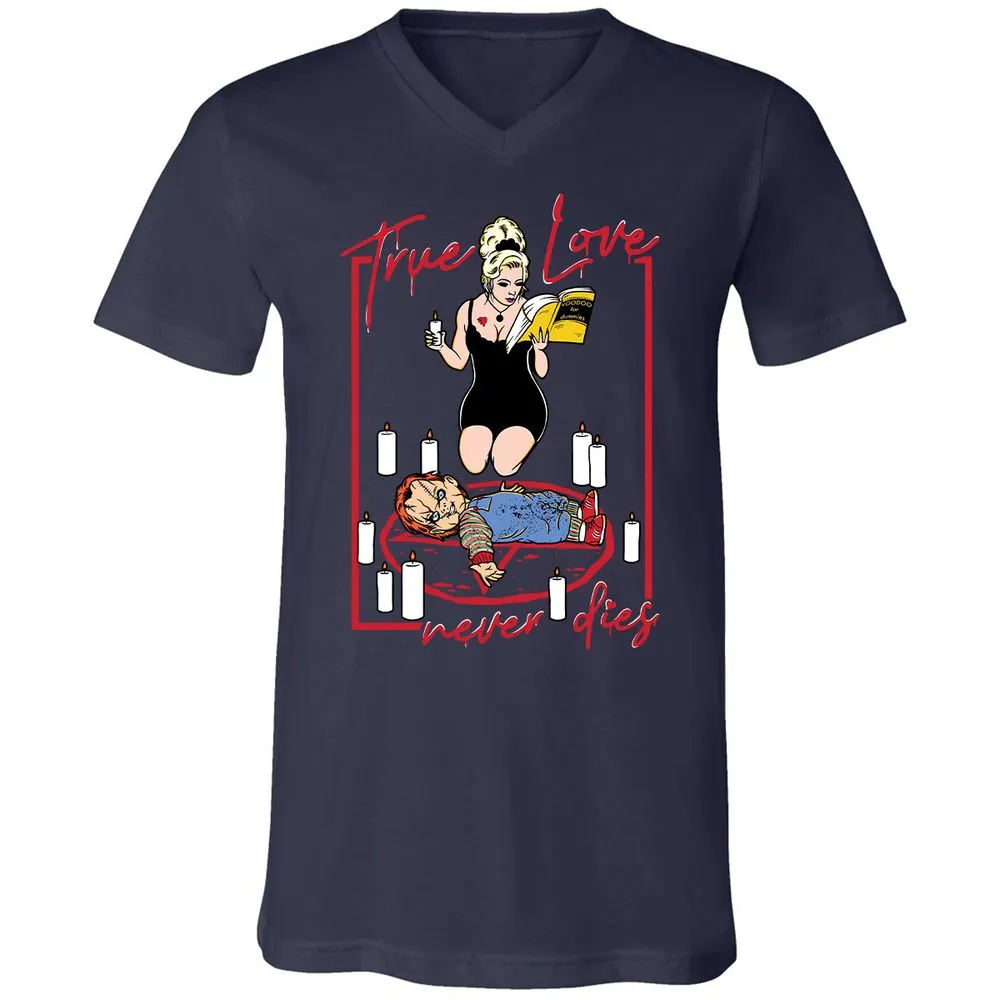 Unisex V-Neck T-Shirt - 2KHUJW56 - Navy - 2