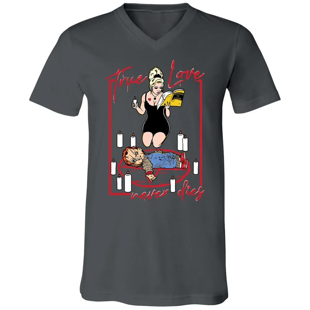 Unisex V-Neck T-Shirt - 2KHUJW56 - Asphalt - 12