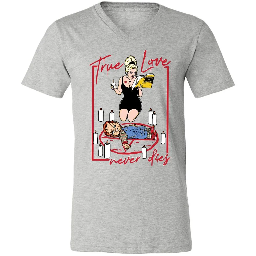Unisex V-Neck T-Shirt - 2KHUJW56 - Athletic Heather - 7