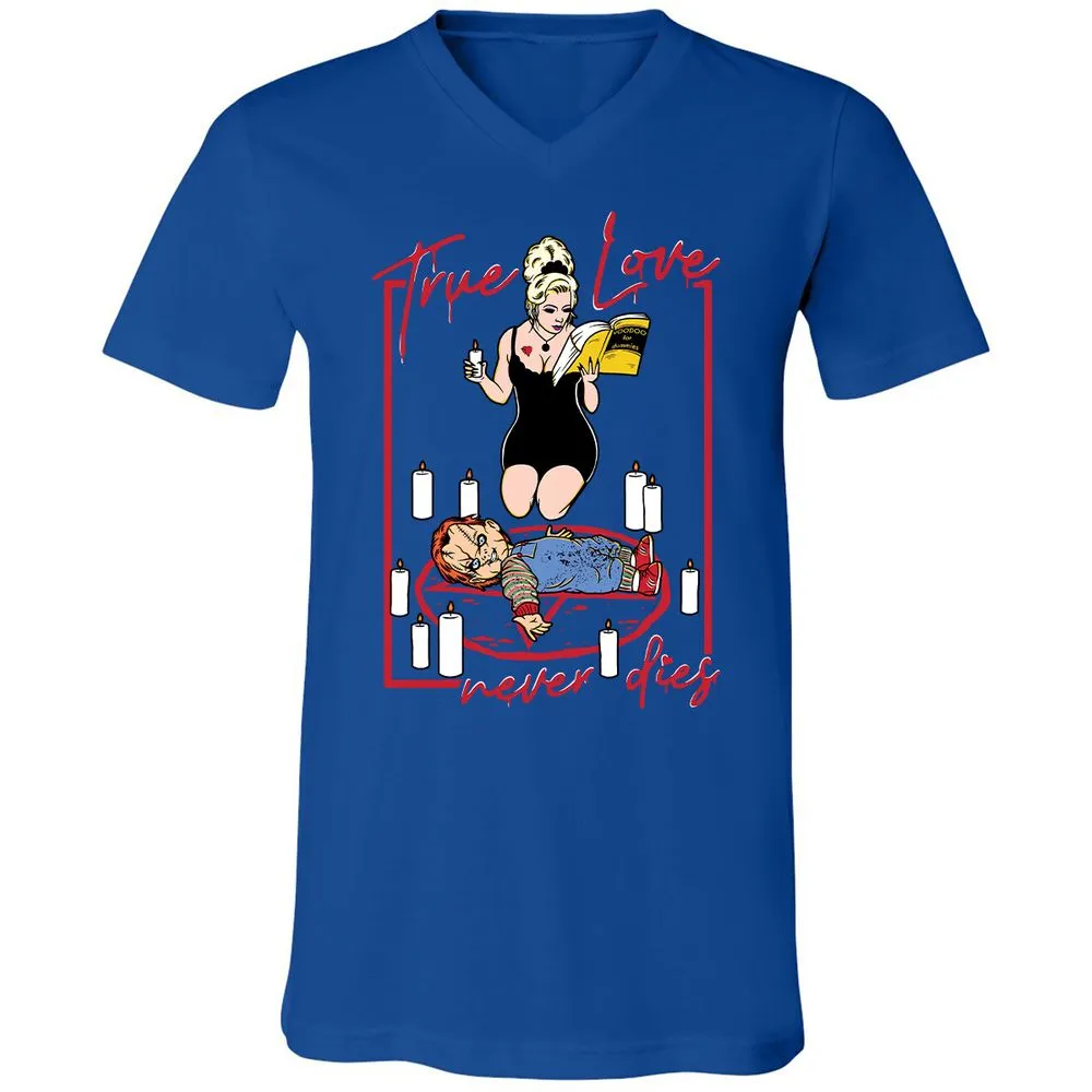 Unisex V-Neck T-Shirt - 2KHUJW56 - True Royal - 4