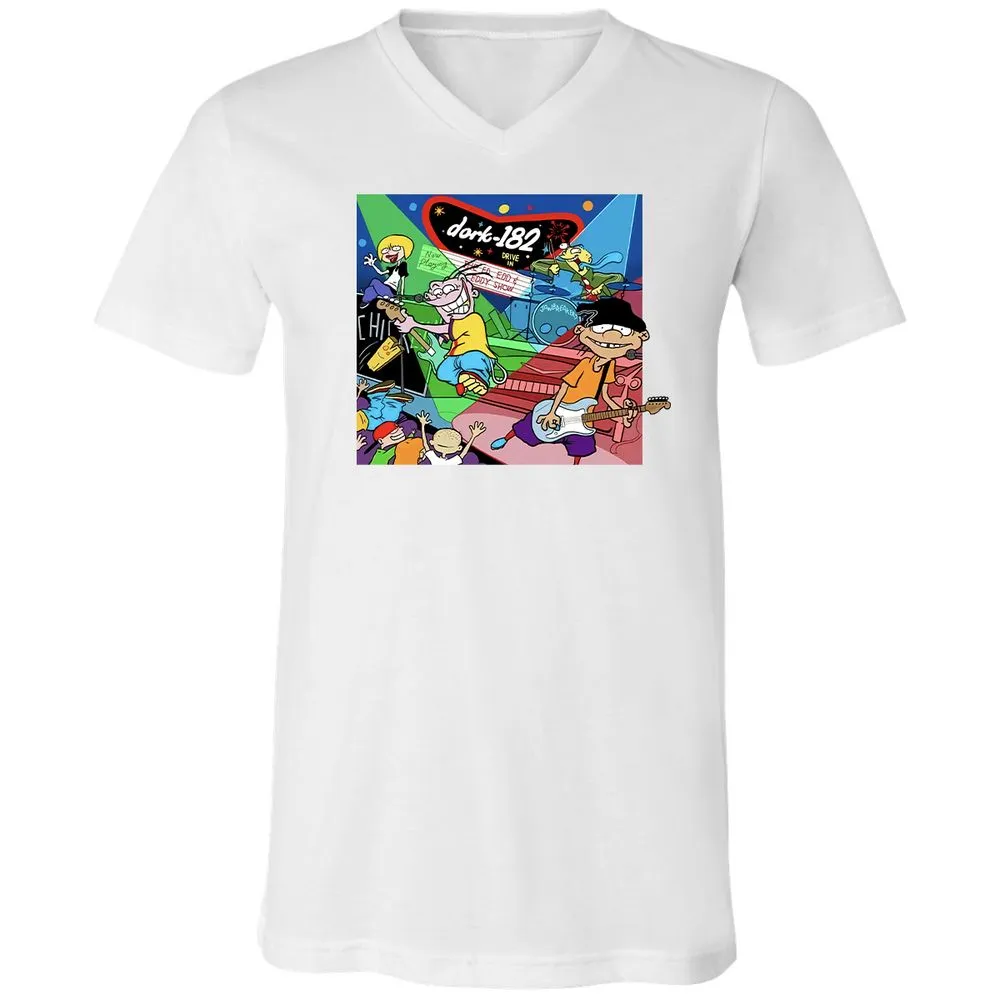 Unisex V-Neck T-Shirt - C5D5STCT - White - 5