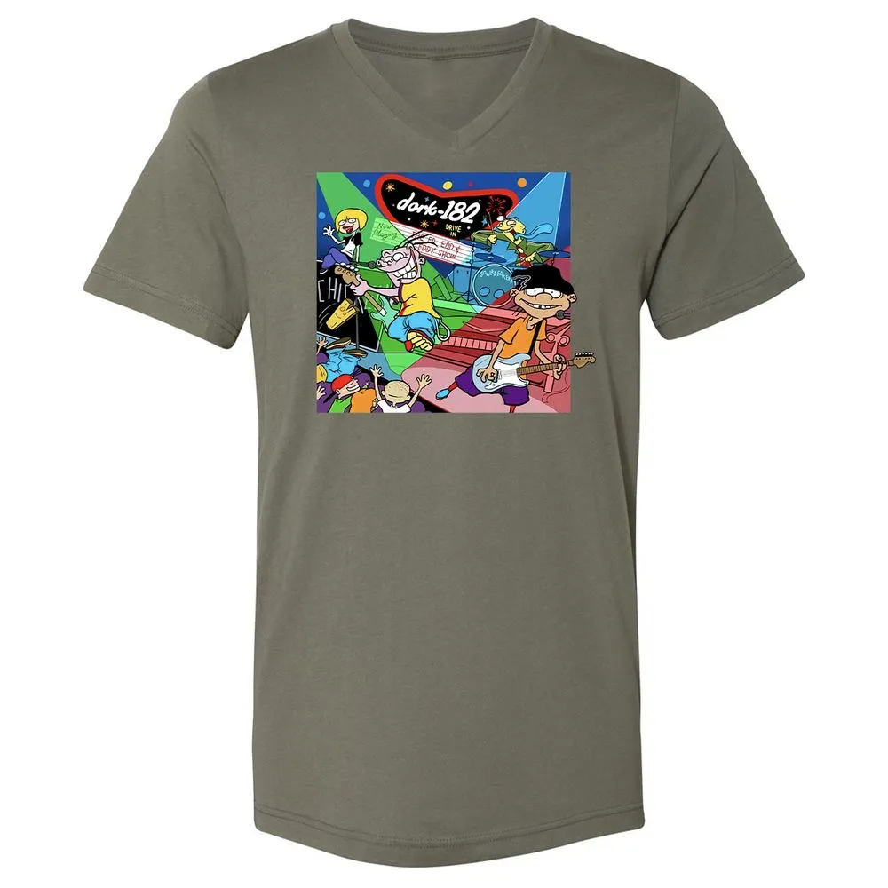 Unisex V-Neck T-Shirt - C5D5STCT - Military Green - 10