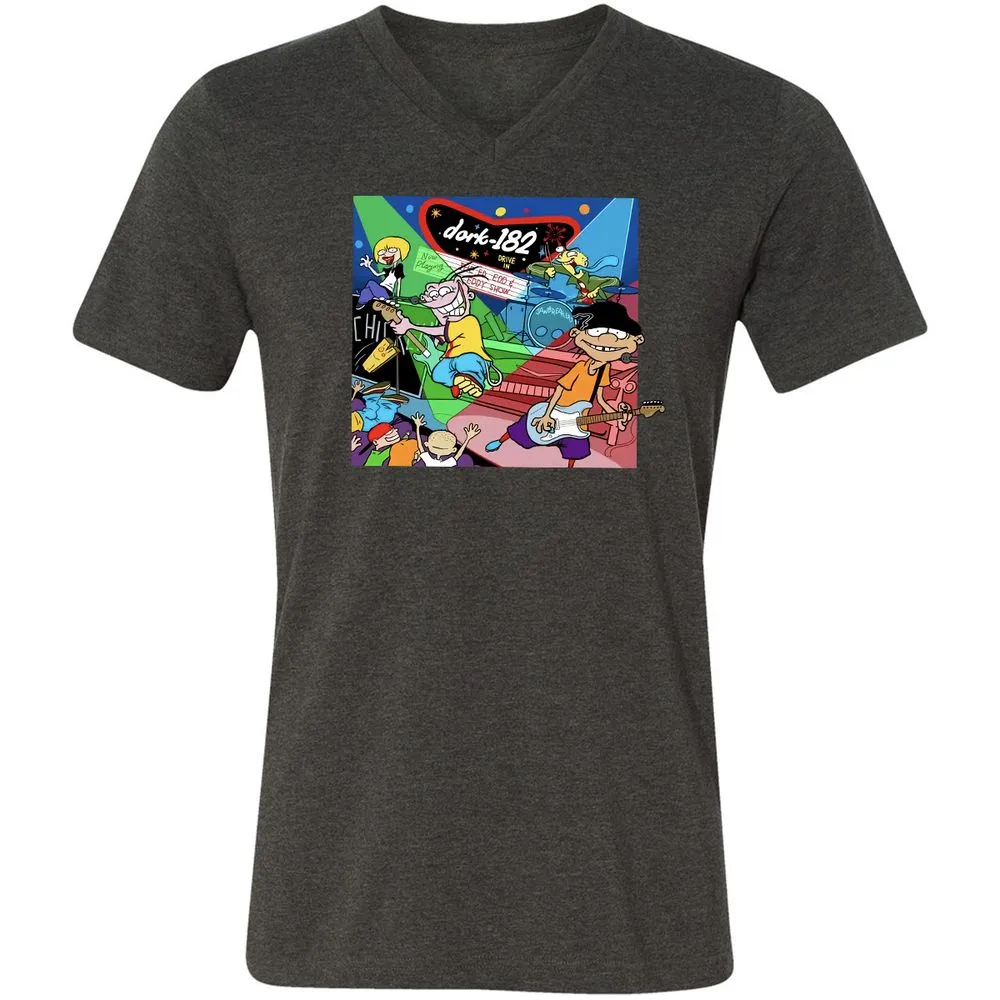 Unisex V-Neck T-Shirt - C5D5STCT - Dark Grey Heather - 8