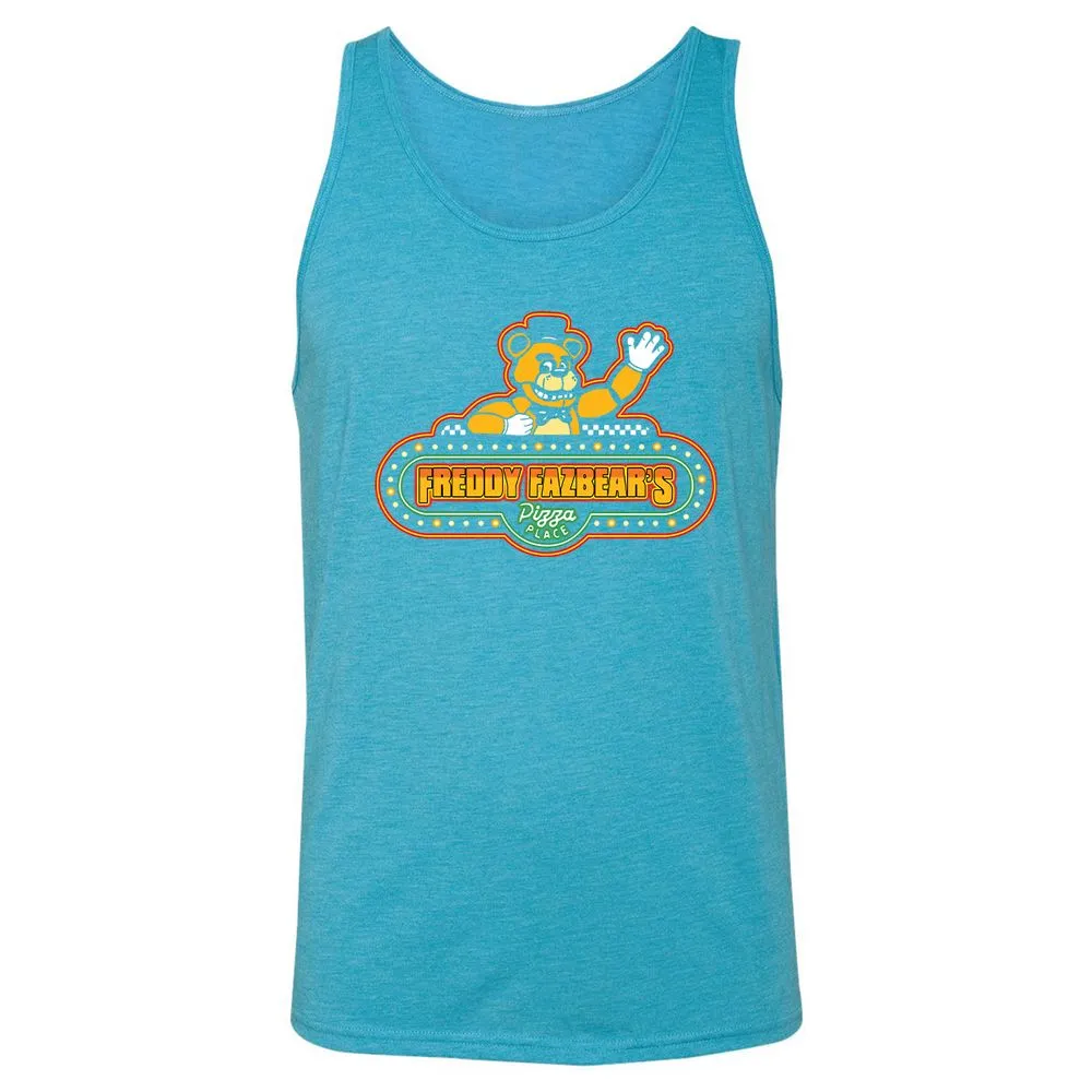 Unisex Jersey Tank - JE816RH7 - Aqua Triblend - 3