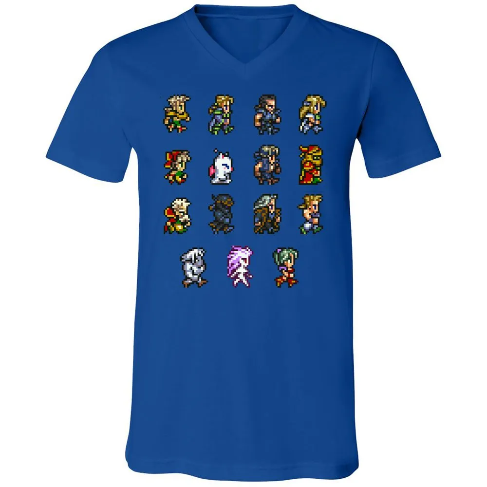 Unisex V-Neck T-Shirt - GWHGG4S7 - True Royal - 4