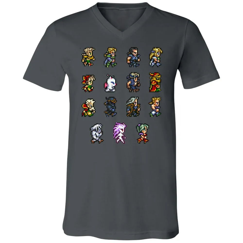 Unisex V-Neck T-Shirt - GWHGG4S7 - Asphalt - 12