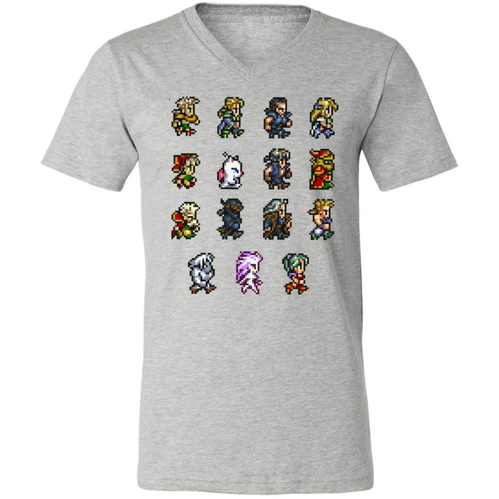 Unisex V-Neck T-Shirt - GWHGG4S7 - Athletic Heather - 7