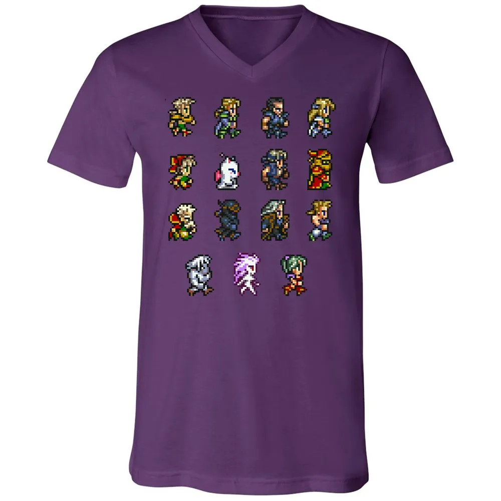 Unisex V-Neck T-Shirt - GWHGG4S7 - Team Purple - 9