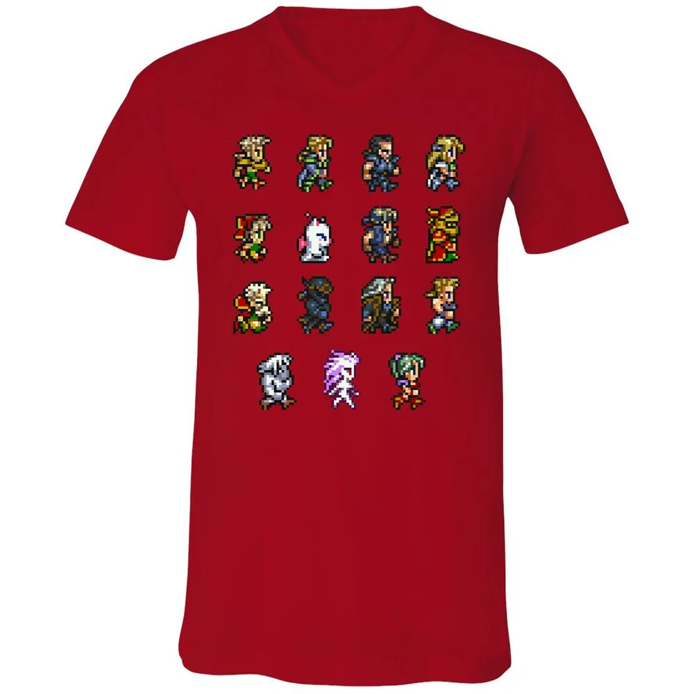 Unisex V-Neck T-Shirt - GWHGG4S7 - Red - 3