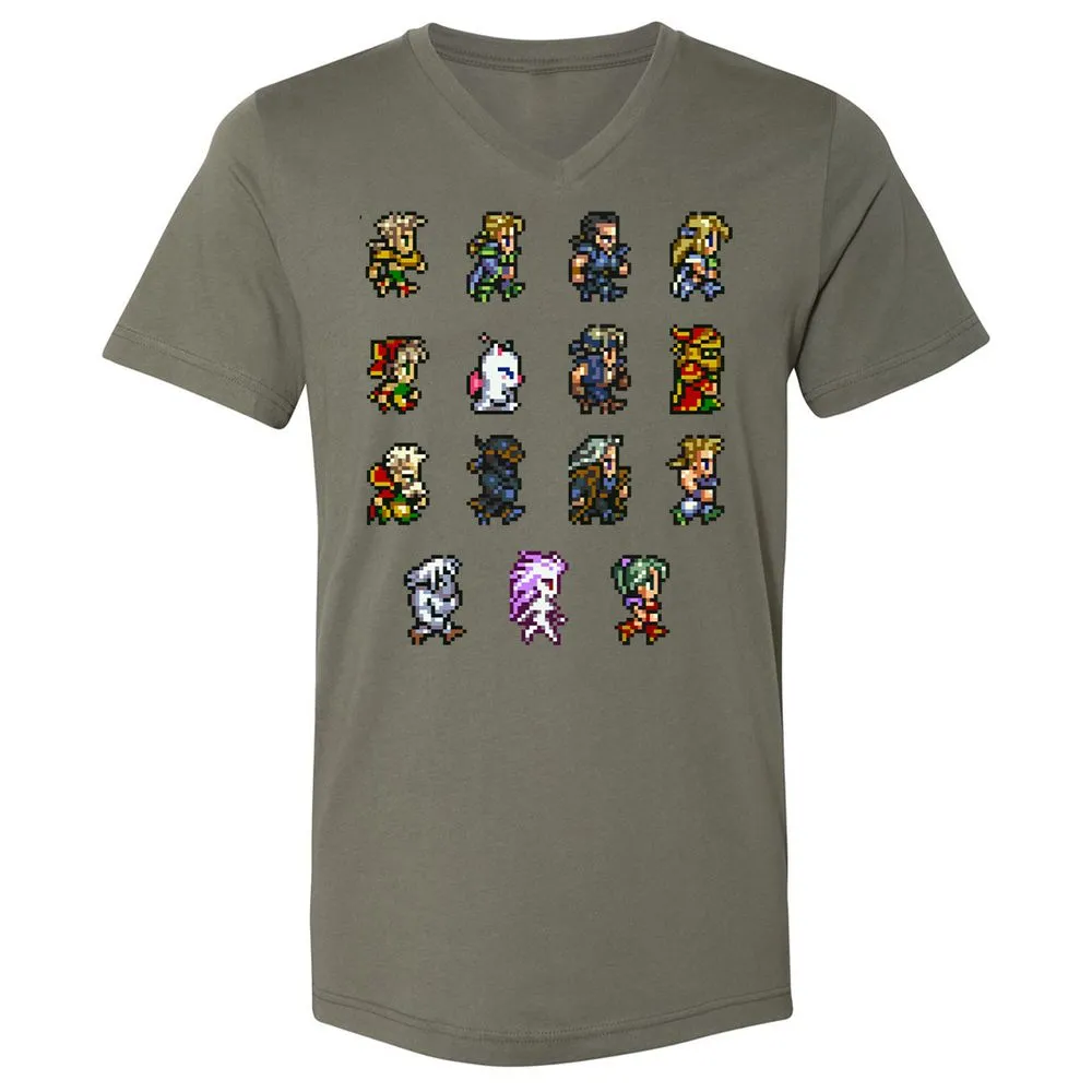 Unisex V-Neck T-Shirt - GWHGG4S7 - Military Green - 10