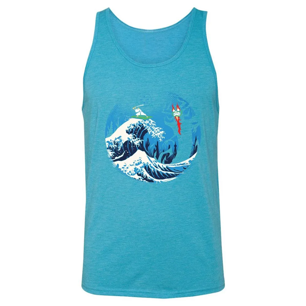 Unisex Jersey Tank - Q3N3YMNN - Aqua Triblend - 3