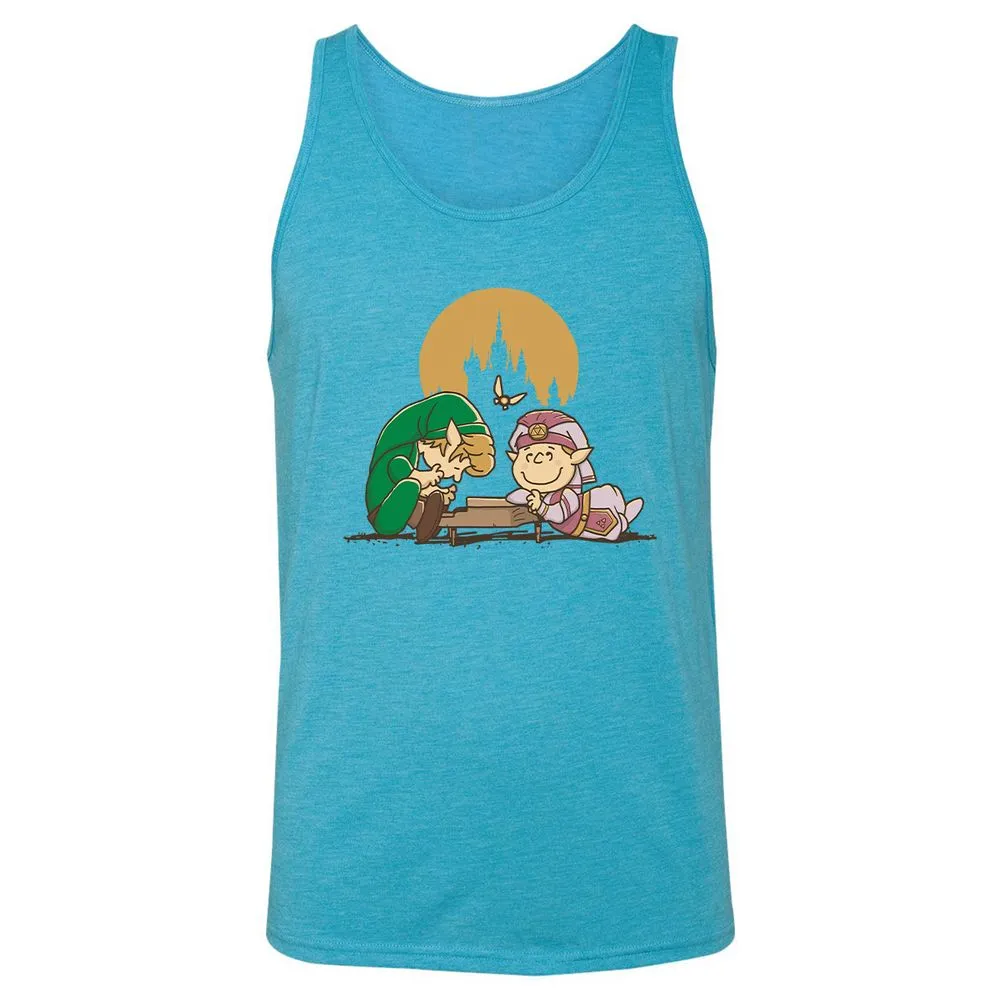 Unisex Jersey Tank - 55MCWFUV - Aqua Triblend - 3