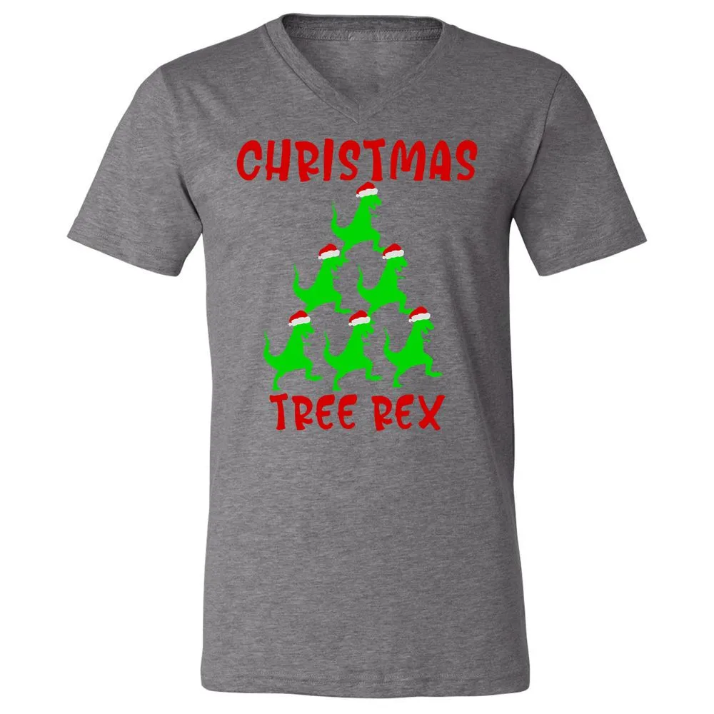 Unisex V-Neck T-Shirt - C3E4S3SF - Deep Heather - 13