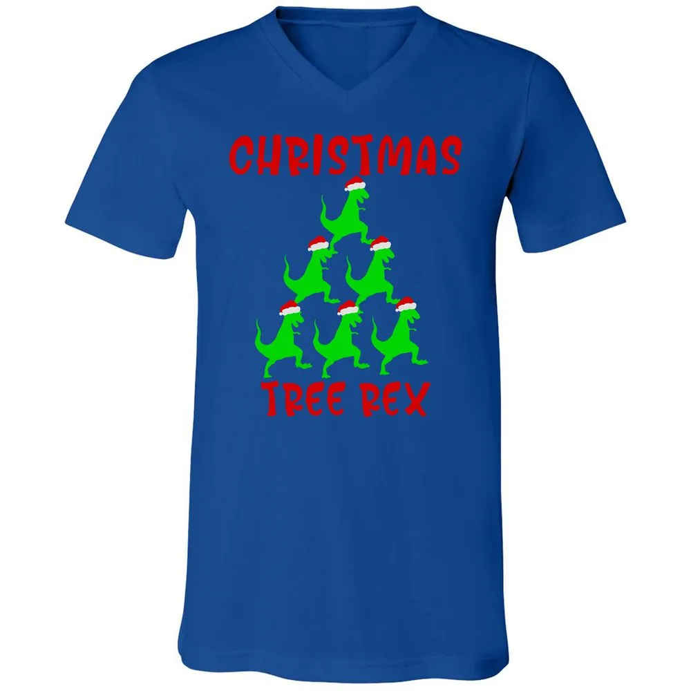 Unisex V-Neck T-Shirt - C3E4S3SF - True Royal - 4