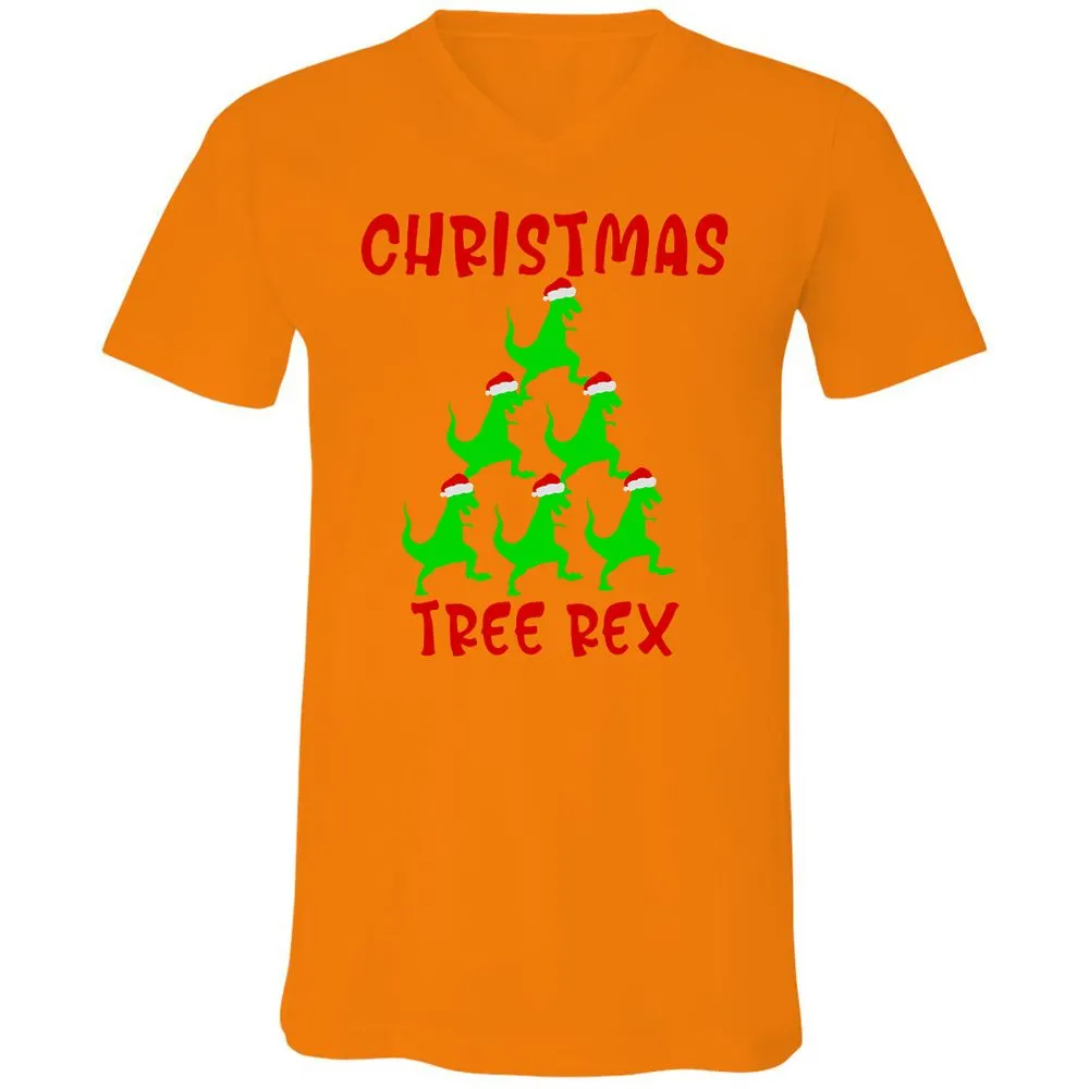 Unisex V-Neck T-Shirt - C3E4S3SF - Orange - 11