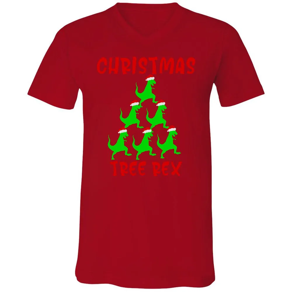 Unisex V-Neck T-Shirt - C3E4S3SF - Red - 3