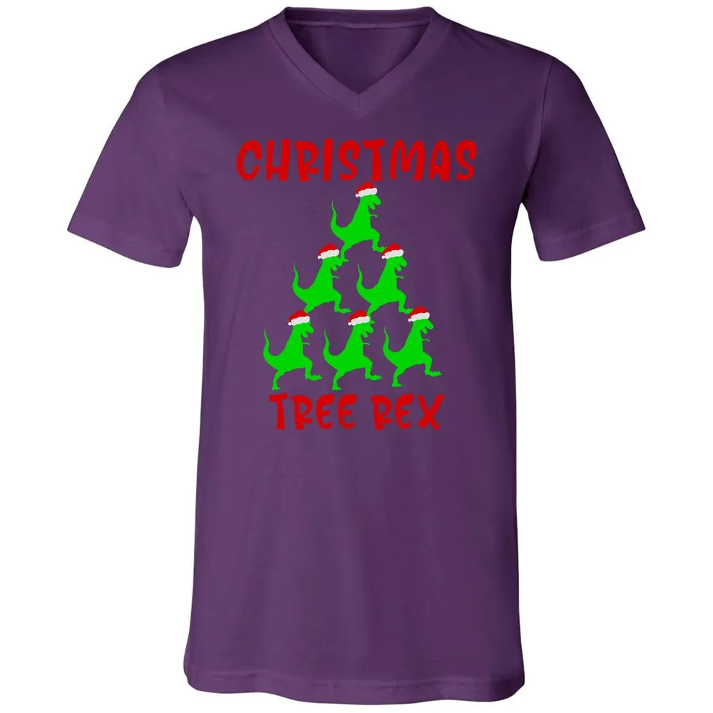 Unisex V-Neck T-Shirt - C3E4S3SF - Team Purple - 9
