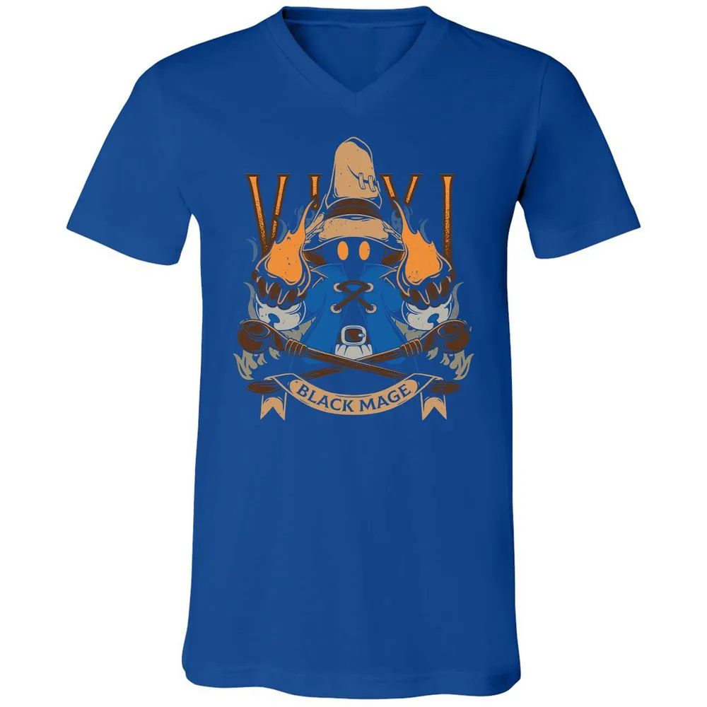 Unisex V-Neck T-Shirt - B7JLPEVA - True Royal - 4