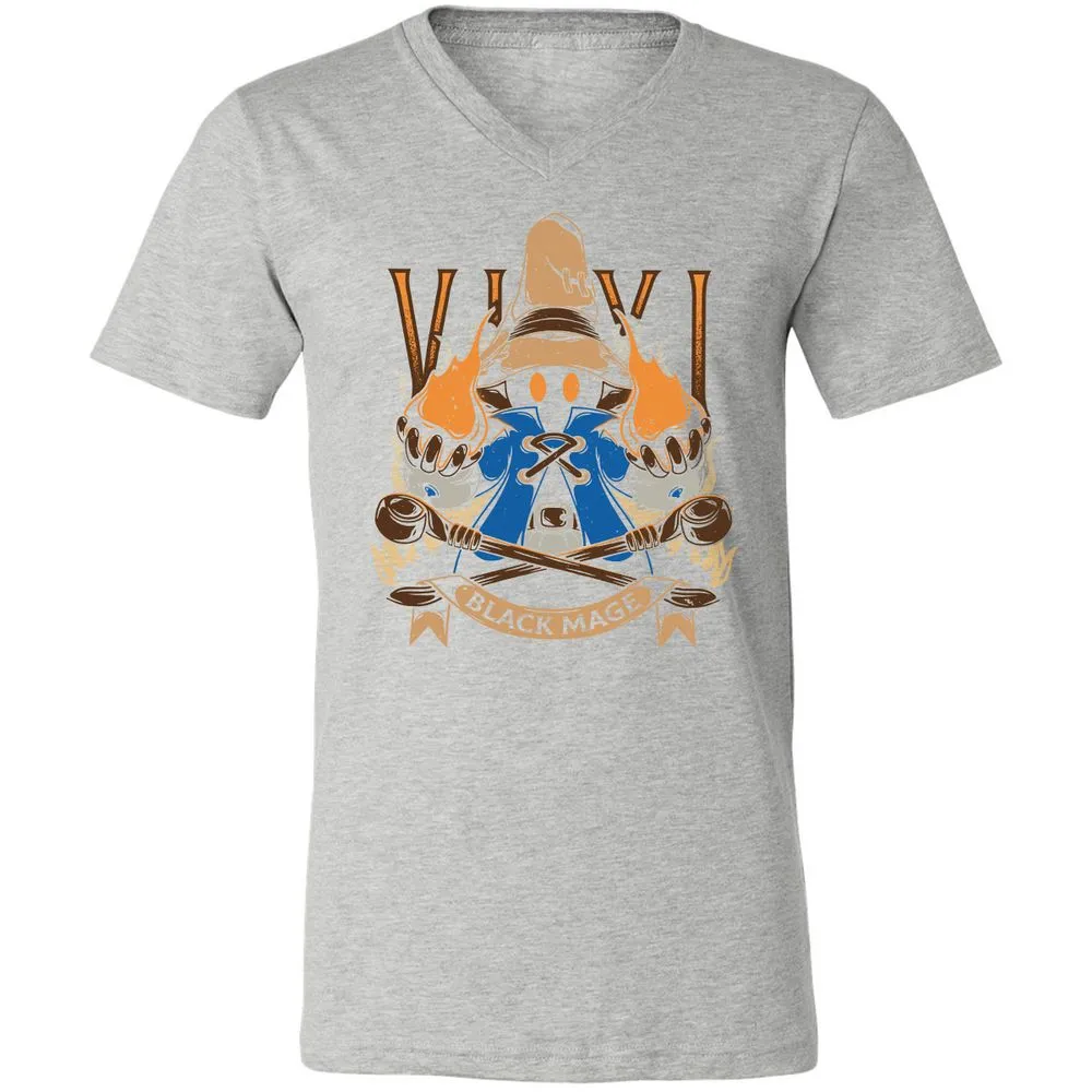 Unisex V-Neck T-Shirt - B7JLPEVA - Athletic Heather - 7