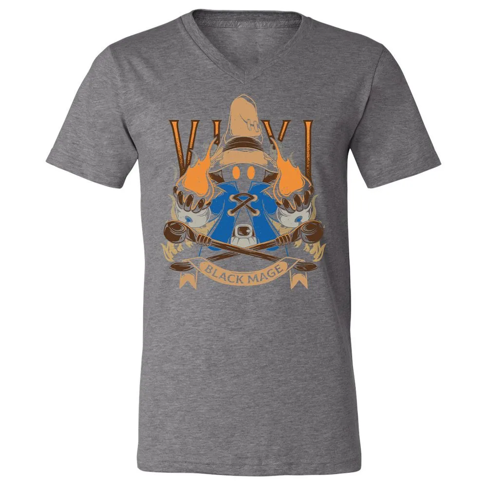 Unisex V-Neck T-Shirt - B7JLPEVA - Deep Heather - 13