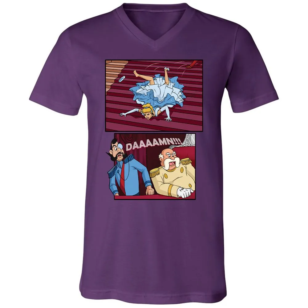 Unisex V-Neck T-Shirt - ZRTJZWB6 - Team Purple - 9