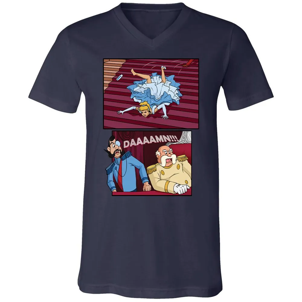 Unisex V-Neck T-Shirt - ZRTJZWB6 - Navy - 2
