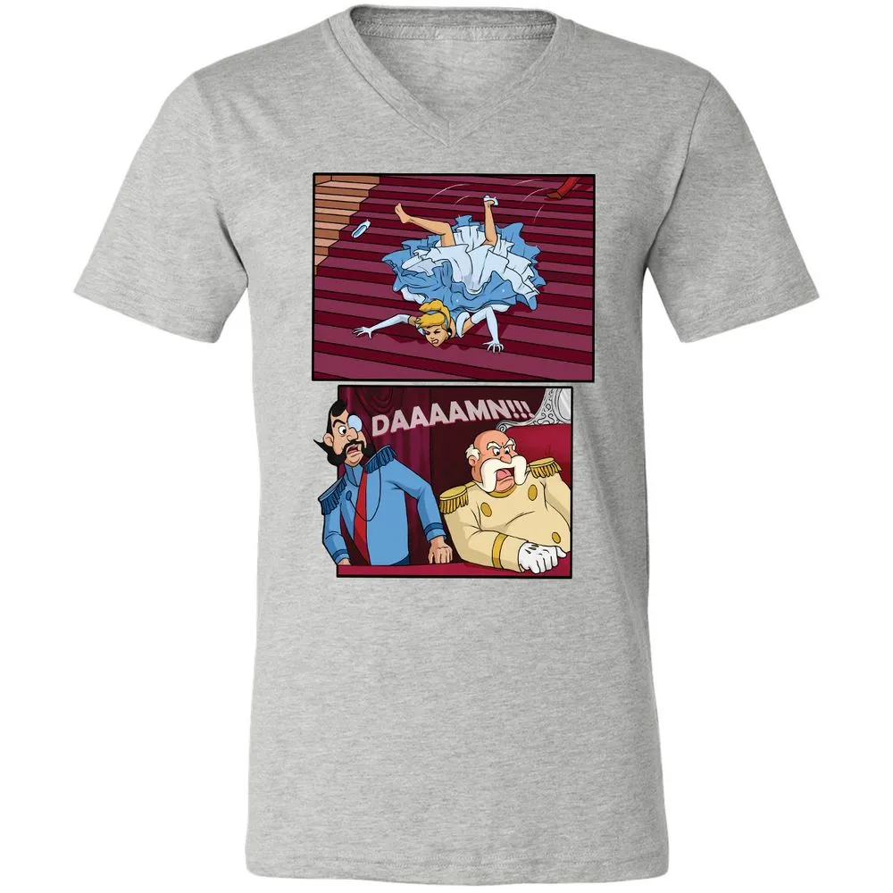 Unisex V-Neck T-Shirt - ZRTJZWB6 - Athletic Heather - 7