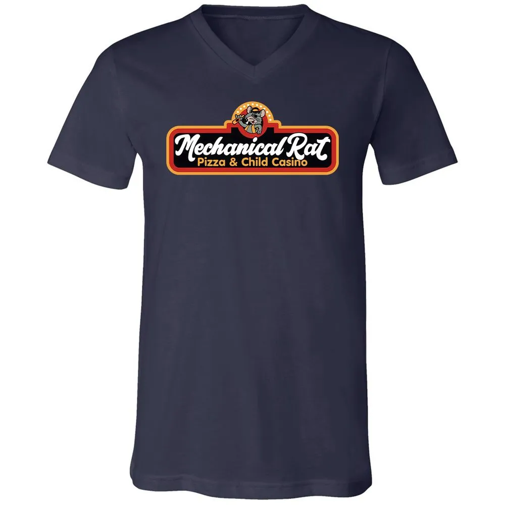 Unisex V-Neck T-Shirt - VVKVZ5FG - Navy - 2