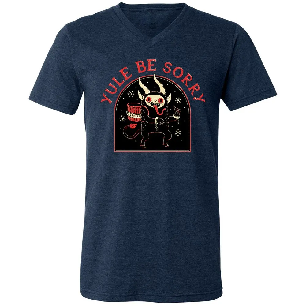 Unisex V-Neck T-Shirt - AU6GV39A - Heather Navy - 15
