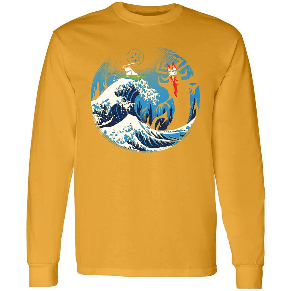 Long Sleeve T-Shirt - 68FD9F8U - Gold - 9