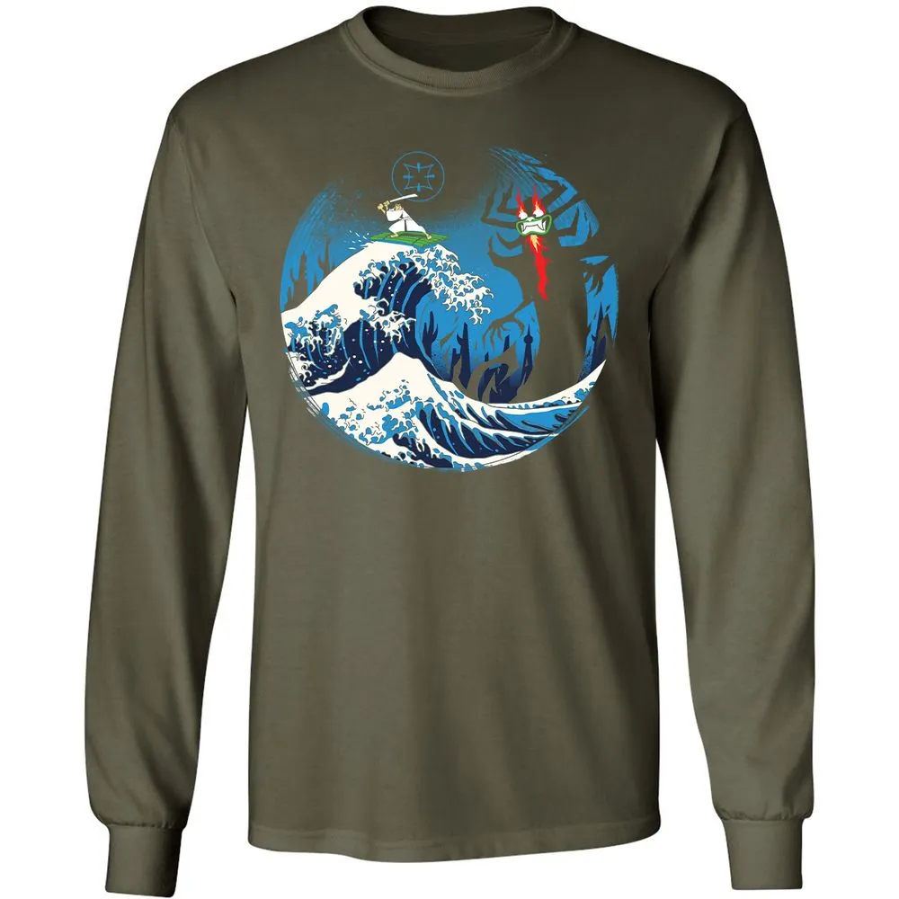Long Sleeve T-Shirt - 68FD9F8U - Military Green - 16