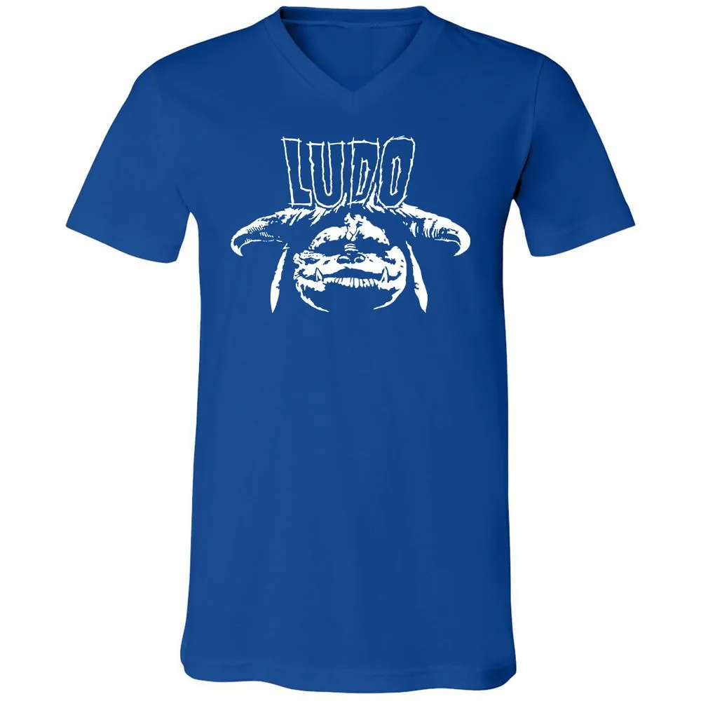 Unisex V-Neck T-Shirt - WY2V2PXT - True Royal - 4