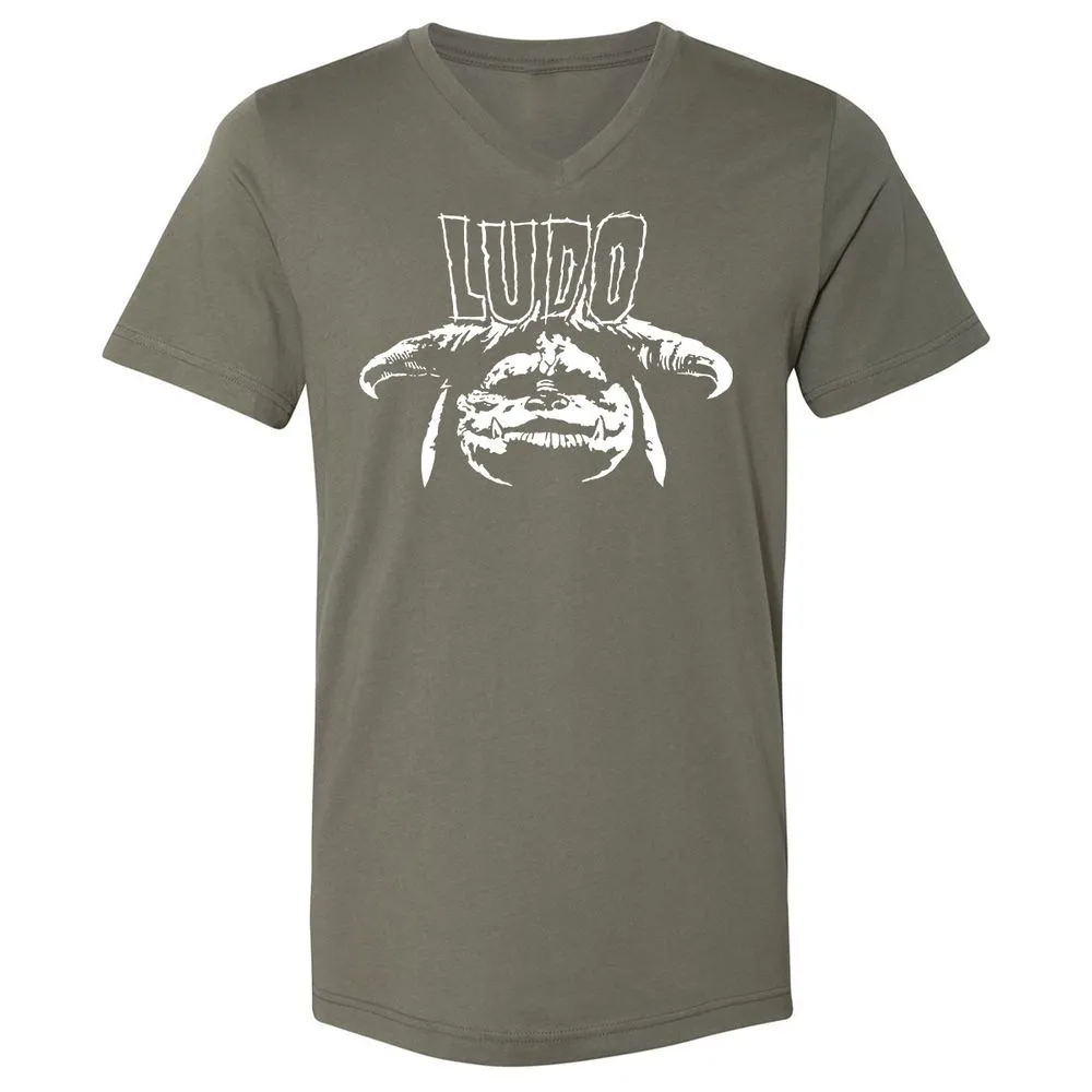 Unisex V-Neck T-Shirt - WY2V2PXT - Military Green - 10
