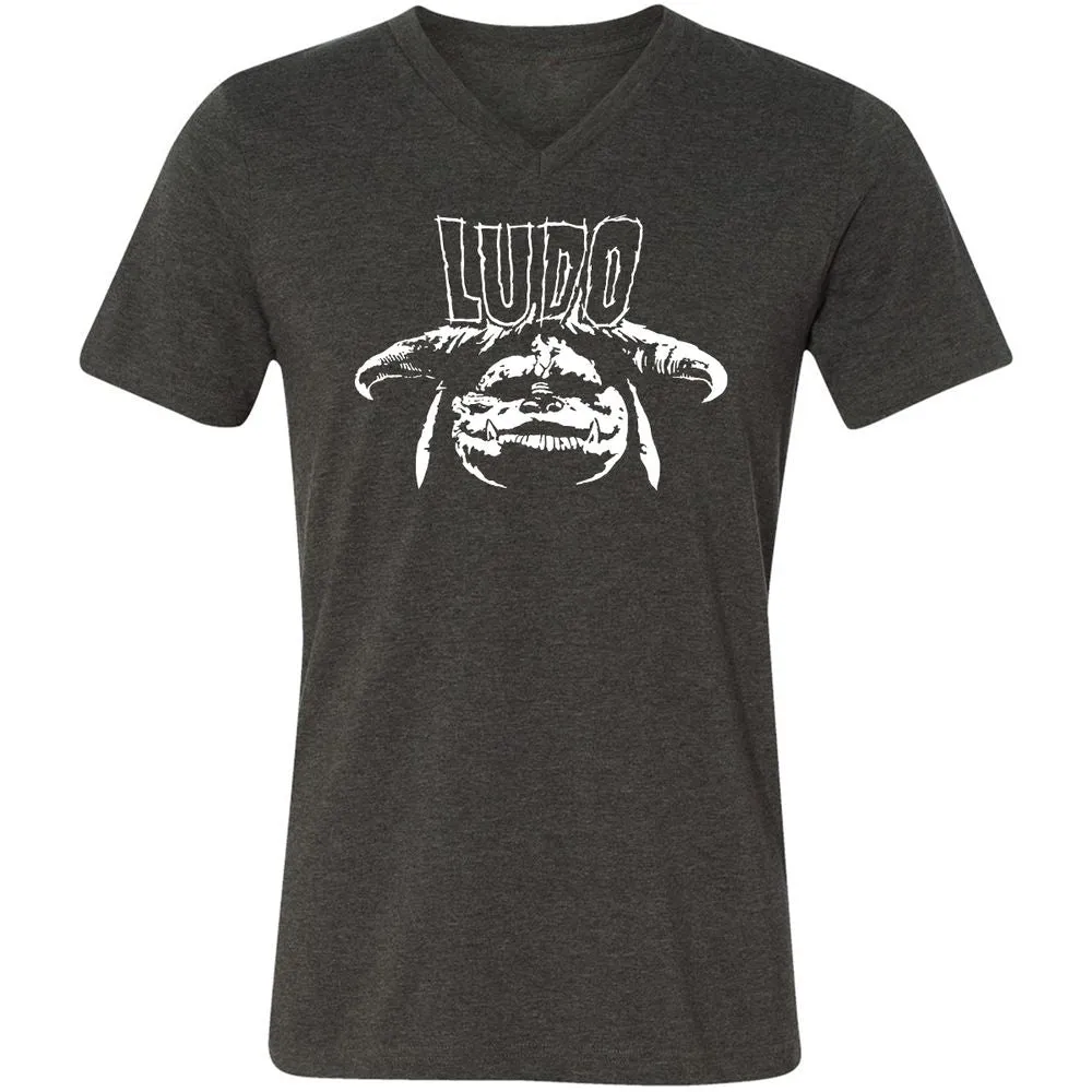 Unisex V-Neck T-Shirt - WY2V2PXT - Dark Grey Heather - 8