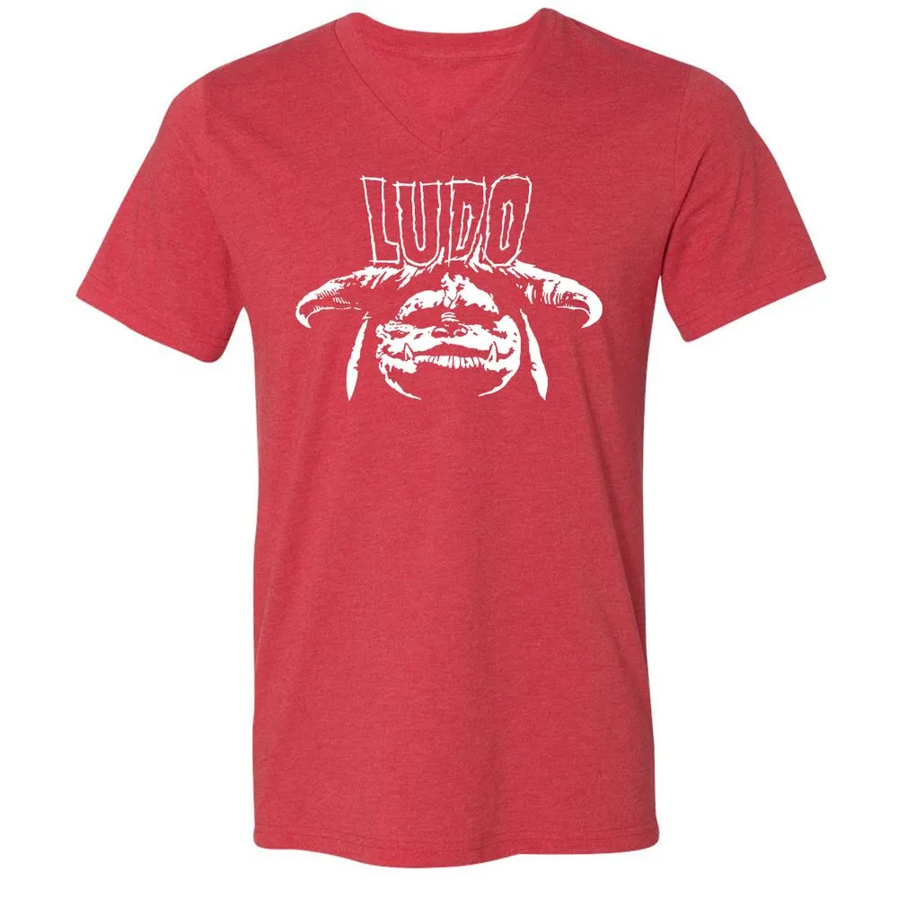 Unisex V-Neck T-Shirt - WY2V2PXT - Heather Red - 16