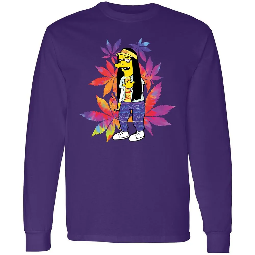 Long Sleeve T-Shirt - 5V6NKQSP - Purple - 13