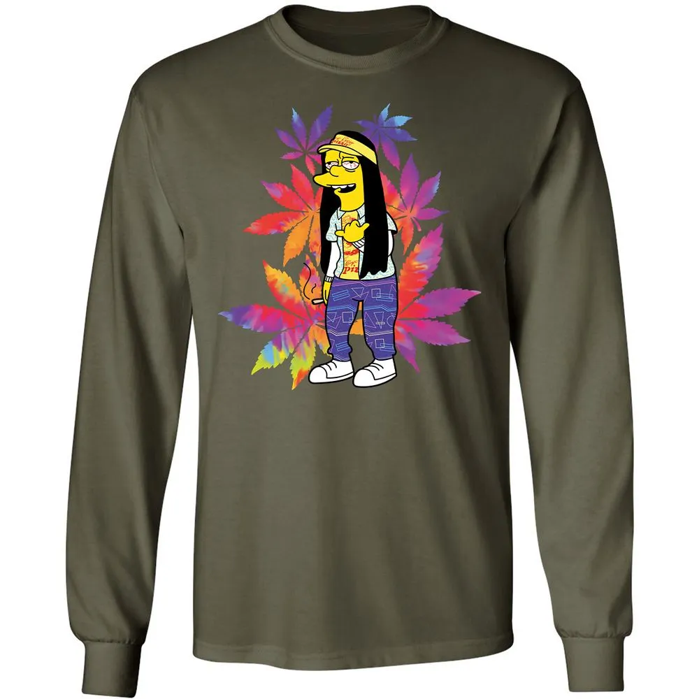 Long Sleeve T-Shirt - 5V6NKQSP - Military Green - 16