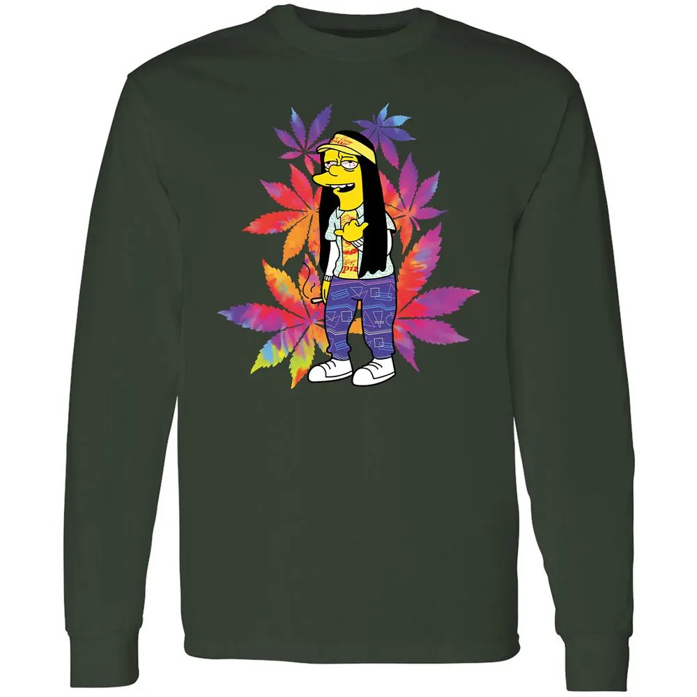 Long Sleeve T-Shirt - 5V6NKQSP - Forest Green - 4