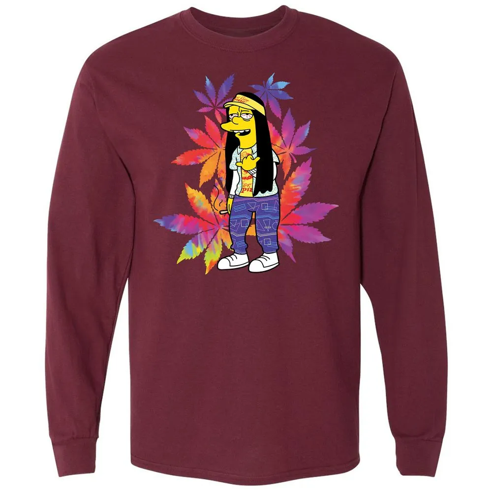 Long Sleeve T-Shirt - 5V6NKQSP - Maroon - 11