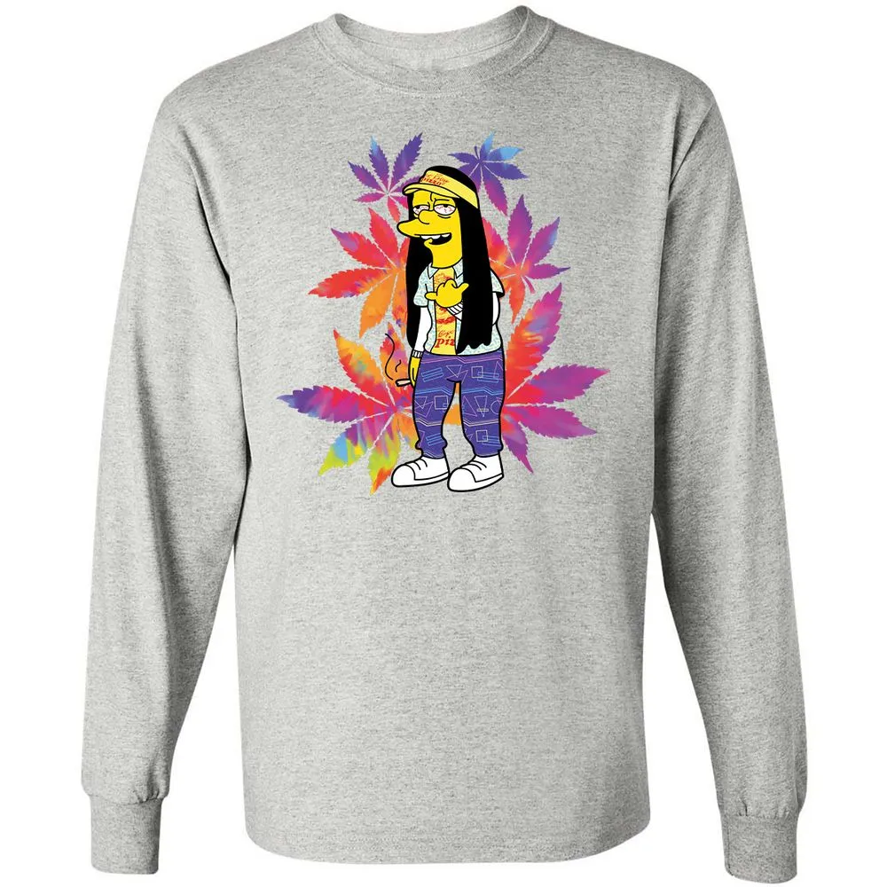 Long Sleeve T-Shirt - 5V6NKQSP - Ash - 7