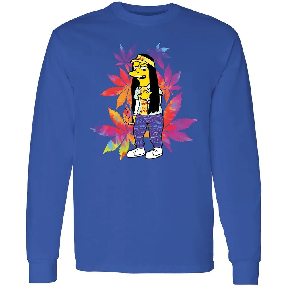 Long Sleeve T-Shirt - 5V6NKQSP - Royal - 8