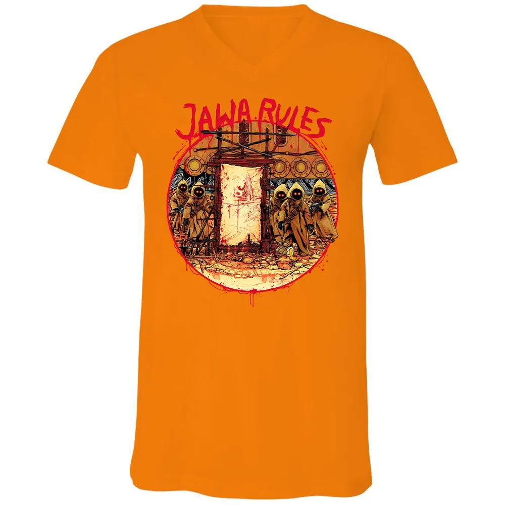 Unisex V-Neck T-Shirt - WBMRSXR2 - Orange - 11