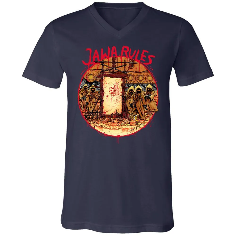 Unisex V-Neck T-Shirt - WBMRSXR2 - Navy - 2