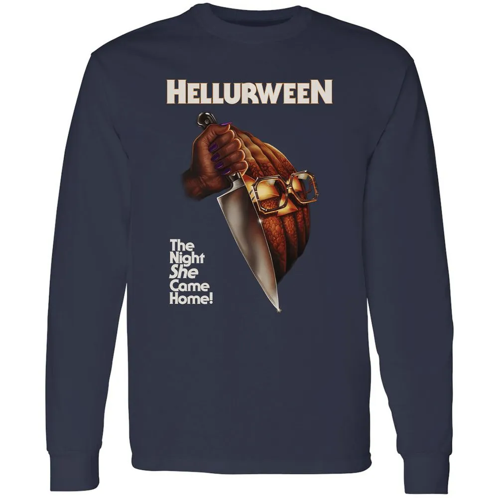 Long Sleeve T-Shirt - 8F7VSQPC - Navy - 2