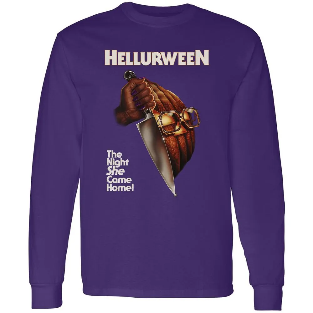 Long Sleeve T-Shirt - 8F7VSQPC - Purple - 13