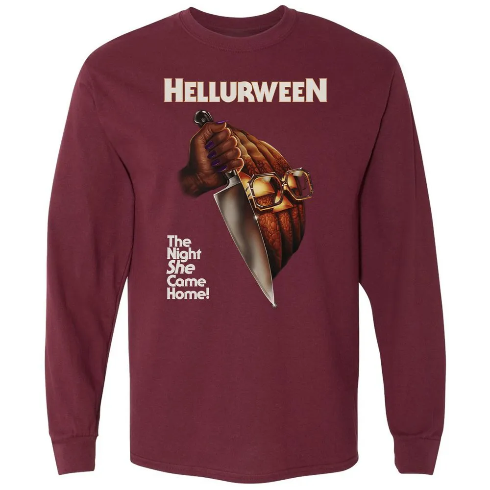 Long Sleeve T-Shirt - 8F7VSQPC - Maroon - 11
