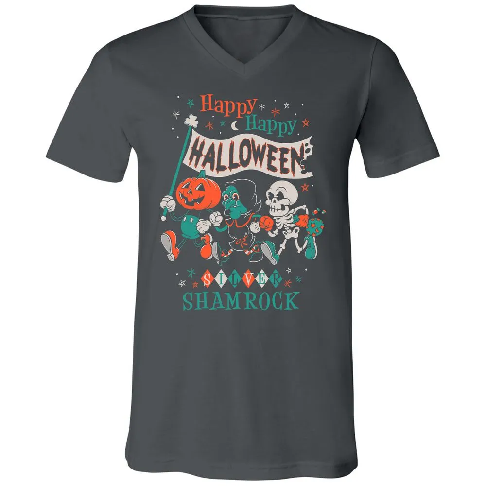 Unisex V-Neck T-Shirt - 4SMWYDQV - Asphalt - 12