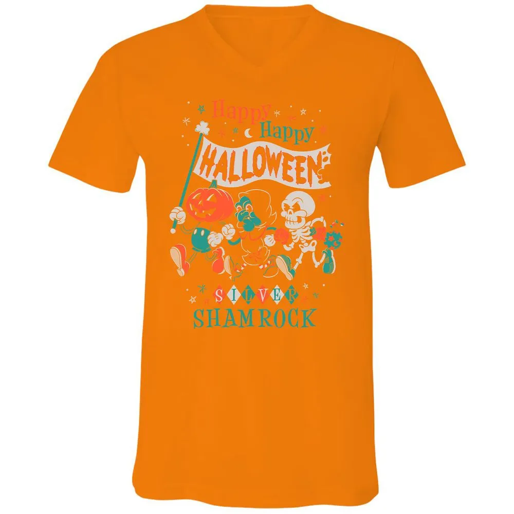 Unisex V-Neck T-Shirt - 4SMWYDQV - Orange - 11