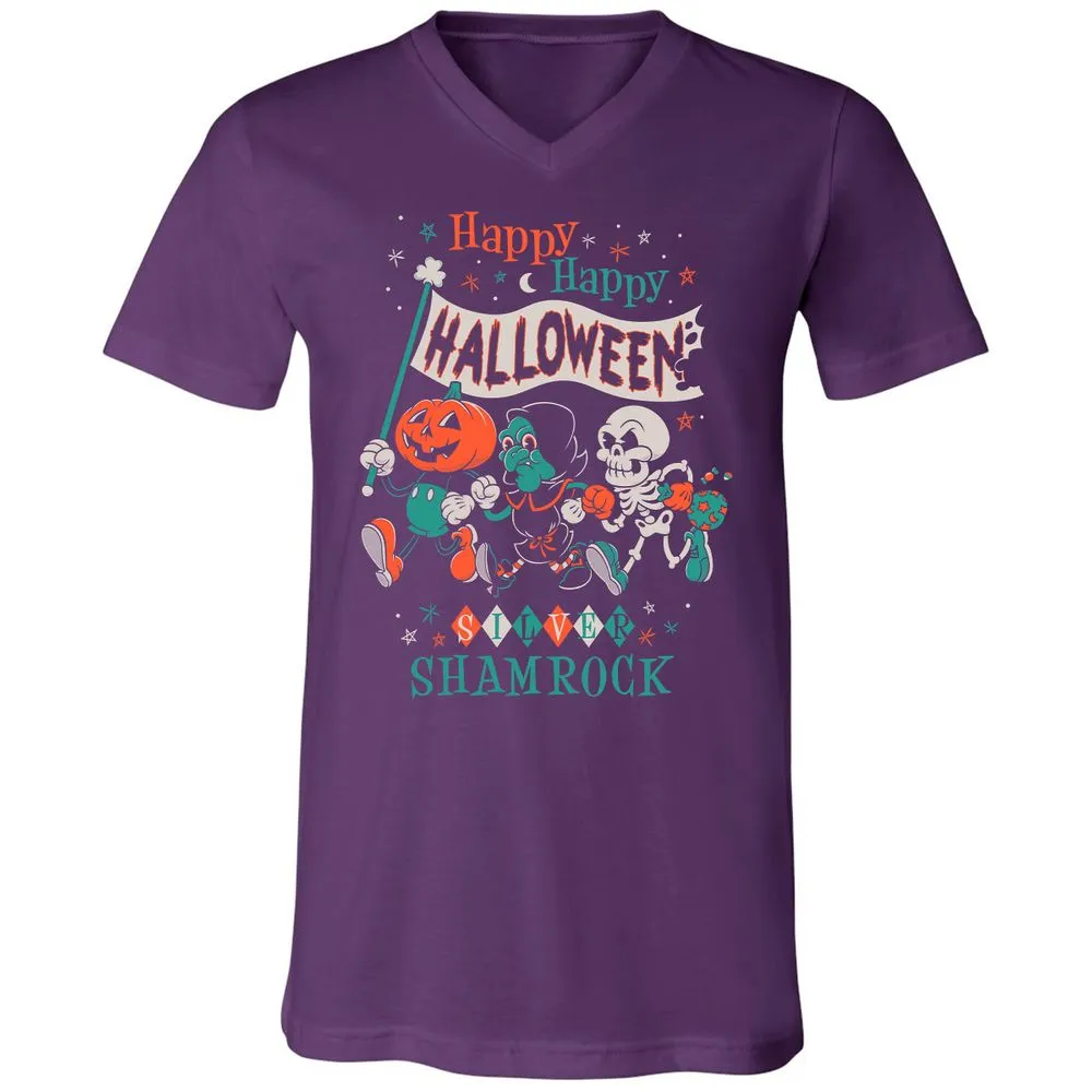 Unisex V-Neck T-Shirt - 4SMWYDQV - Team Purple - 9
